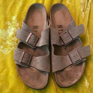 Birkenstock Arizona Suede Sandals Narrow Fit